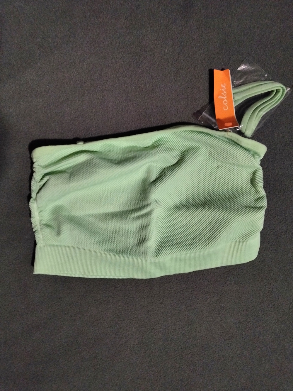 Colsie Light Mint Strapless Ribbed Tube Top